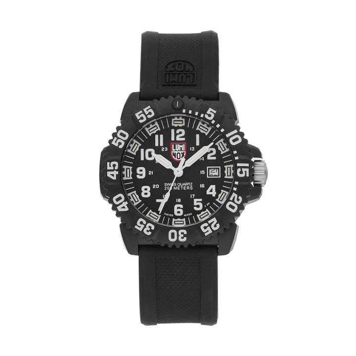 Luminox Men's Navy Seal Swiss Quartz Dive Watch - 3051lum, Size: Large, Black