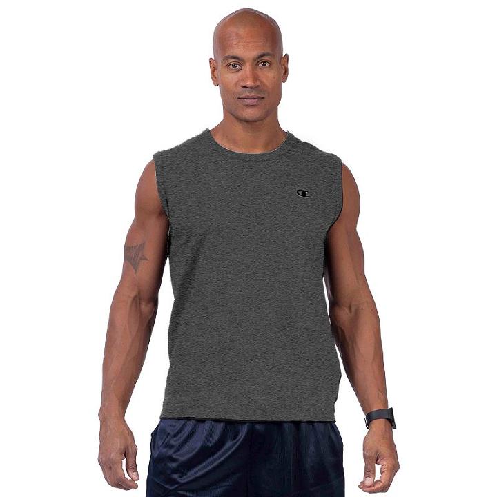 Big & Tall Champion Solid Muscle Tee, Men's, Size: 3xl Tall, Dark Grey