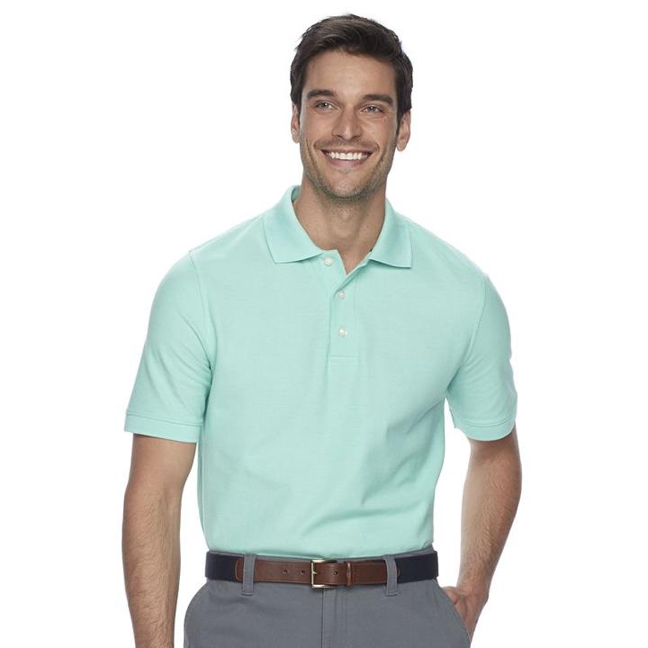 Men's Croft & Barrow&reg; Performance Pique Polo, Size: Xl, Brt Green