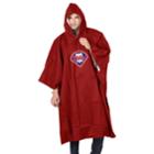 Adult Northwest Philadelphia Phillies Deluxe Poncho, Adult Unisex, Red