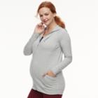 Maternity A:glow Hoodie, Women's, Size: L-mat, Light Grey