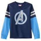 Marvel Avengers Varsity Striped Football Jersey - Boys 4-7, Boy's, Size: 5, Blue (navy)