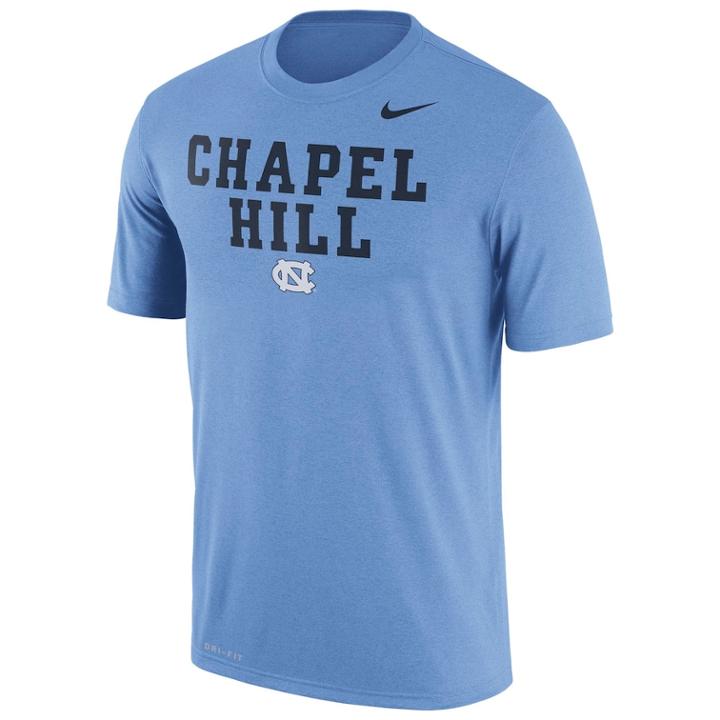 Men's Nike North Carolina Tar Heels Authentic Legend Tee, Size: Medium, Blue