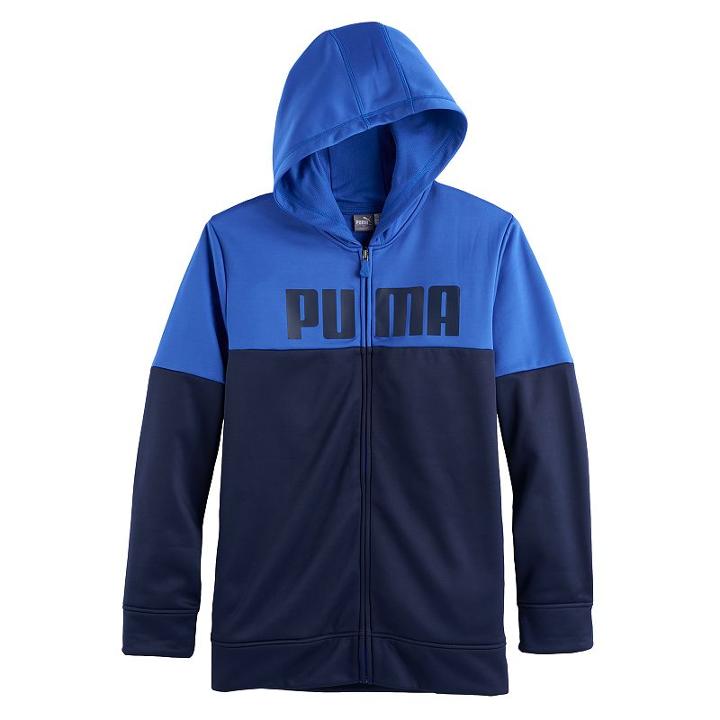 Boys 8-20 Puma Colorblock Hoodie, Size: Xl, Blue Other