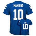 Boys 4-7 New York Giants Eli Manning Replica Jersey, Boy's, Size: M(5/6), Blue
