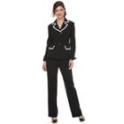 Women's Le Suit Jayden 3-button Pant Suit, Size: 14, Black