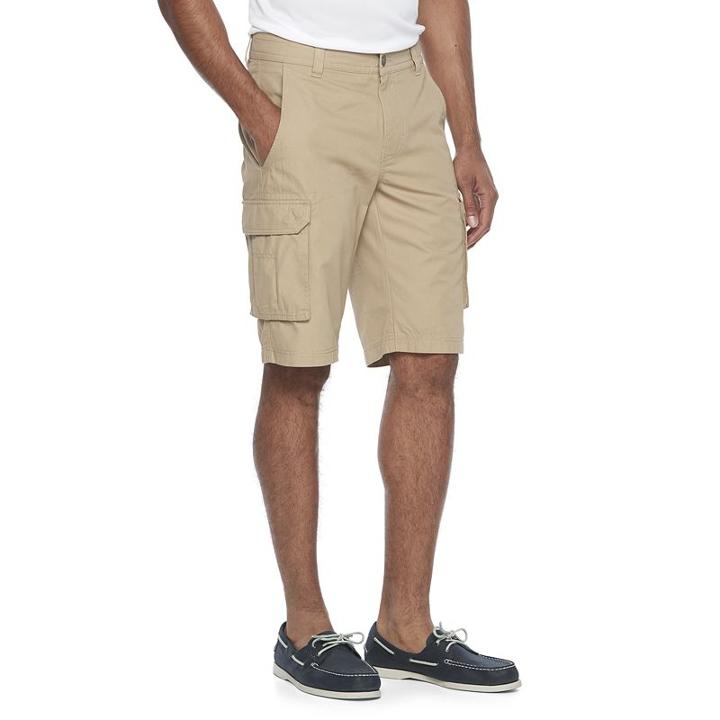 Men's Columbia Omni-shade Porter Butte Performance Cargo Shorts, Size: 34, Med Beige