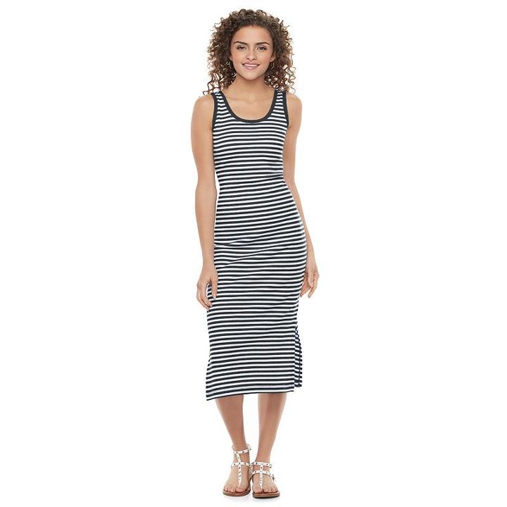Juniors' So&reg; Tipped Midi Tank Dress, Girl's, Size: Large, Oxford