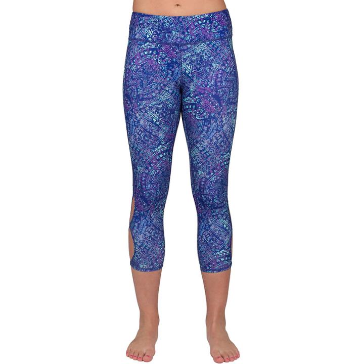 Women's Jockey Sport Keyhole Side Capri Leggings, Size: Medium, Med Purple