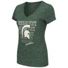 Women's Michigan State Spartans Delorean Tee, Size: Large, Dark Green