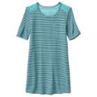 Girls Plus Size Mudd&reg; Crochet Swing T-shirt Dress, Girl's, Size: 20 1/2, Brt Blue