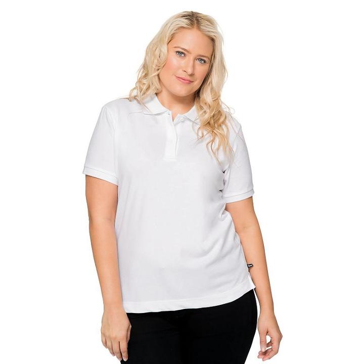 Juniors' Plus Size Lee Uniforms Stretch Polo, Teens, Size: 3xl, White