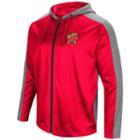 Men's Campus Heritage Maryland Terrapins Sleet Full-zip Hoodie, Size: Medium, Dark Red