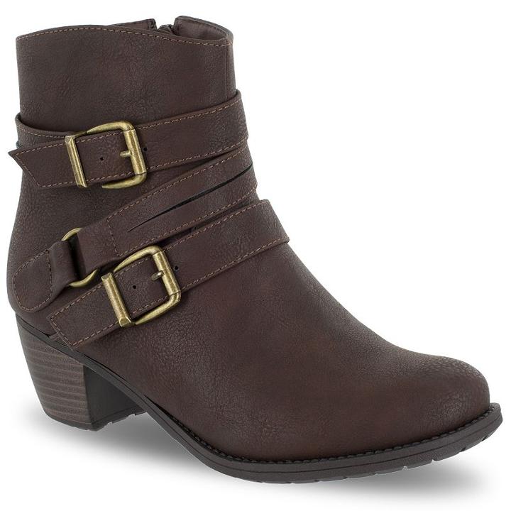 Easy Street Coby Women's Ankle Boots, Size: Medium (10), Brown