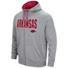 Men's Campus Heritage Arkansas Razorbacks Full-zip Hoodie, Size: Large, Grey (charcoal)