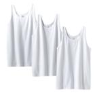Girls 4-12 So&reg; 3-pk. Tanks, Girl's, Size: 8, White