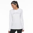 Women's Nike Dry Training Just Do It Graphic Hoodie, Size: Xs, White