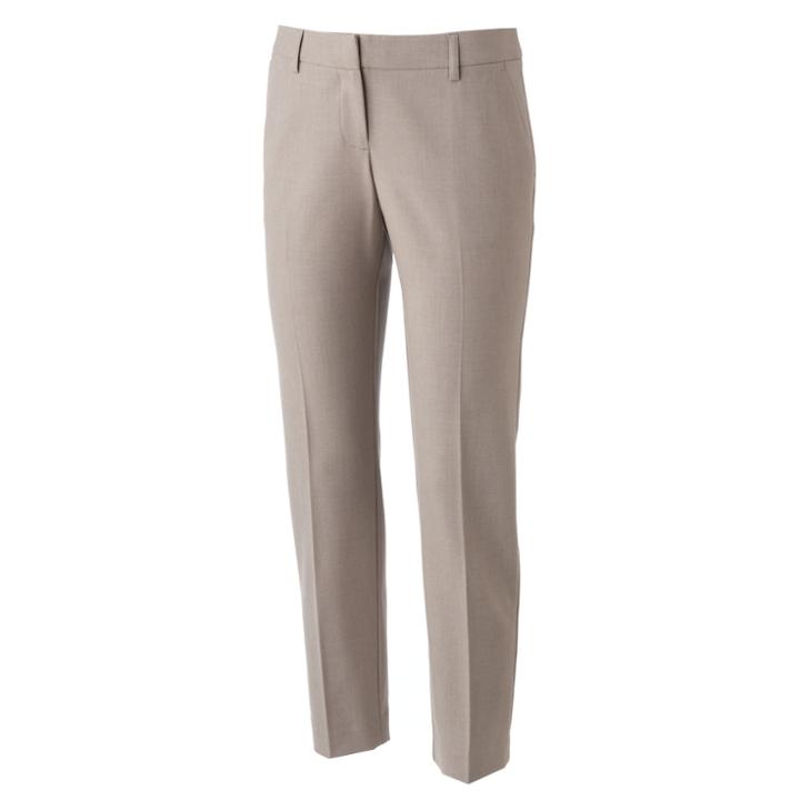 Apt. 9&reg; Modern Fit Ankle Dress Pants - Women's, Size: 14, Med Beige