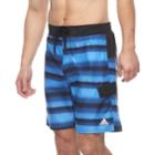 Men's Adidas Tech Striped Microfiber E-board Shorts, Size: Xl, Blue (navy)