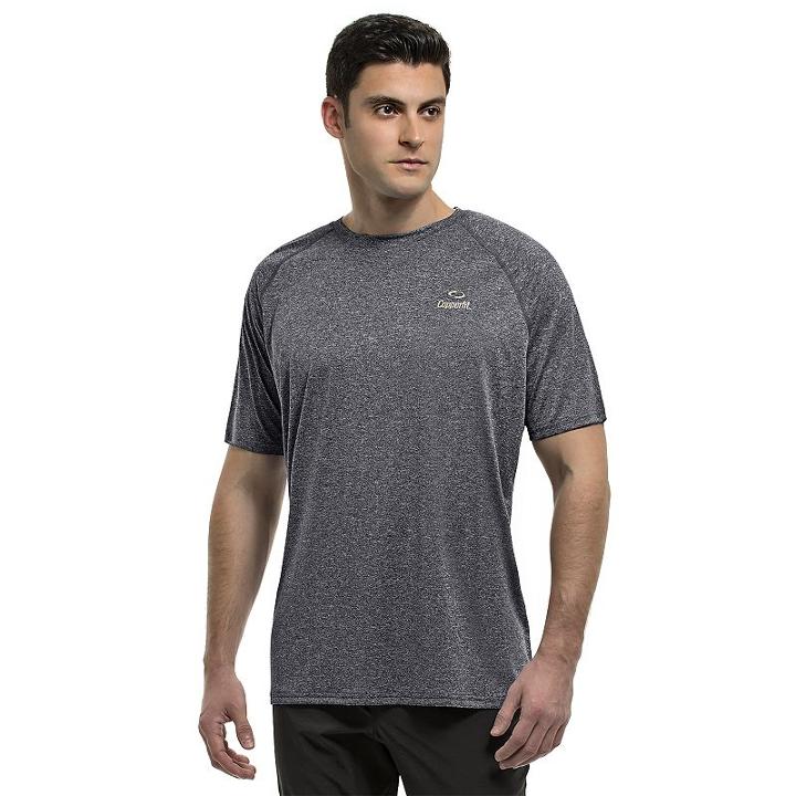 Men's Copper Fit Raglan Tee, Size: Medium, Grey (charcoal)