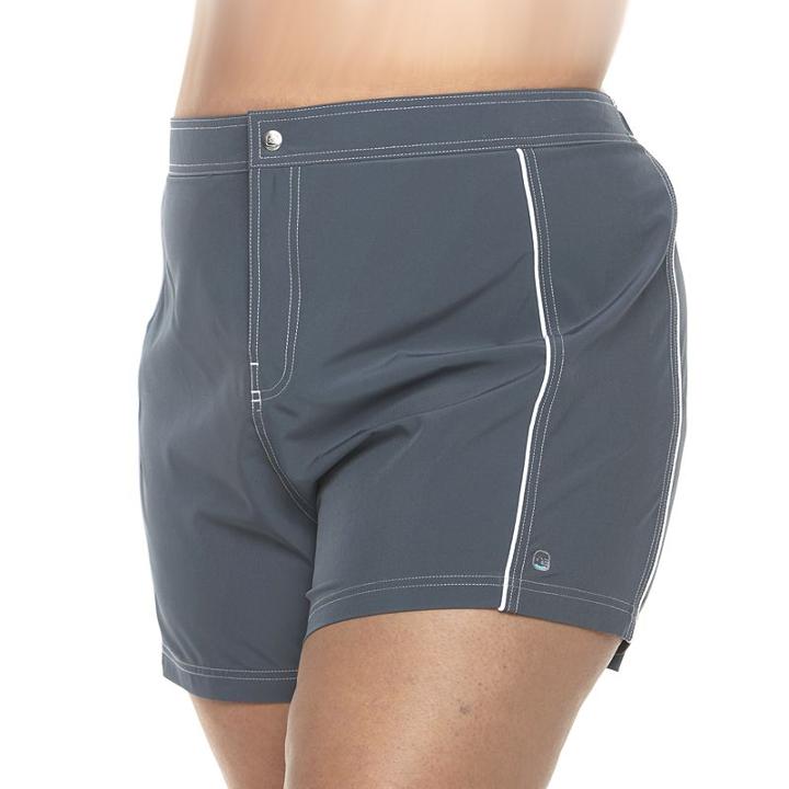 Plus Size Free Country Woven Swim Shorts, Women's, Size: 3xl, Grey Other