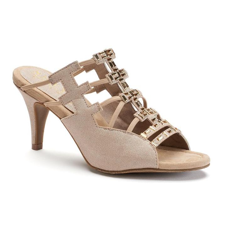 New York Transit Valuable Moment Women's Dress Sandals, Size: Medium (7), Beige Oth