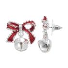 Bow & Jingle Bell Drop Earrings, Women's, Multicolor