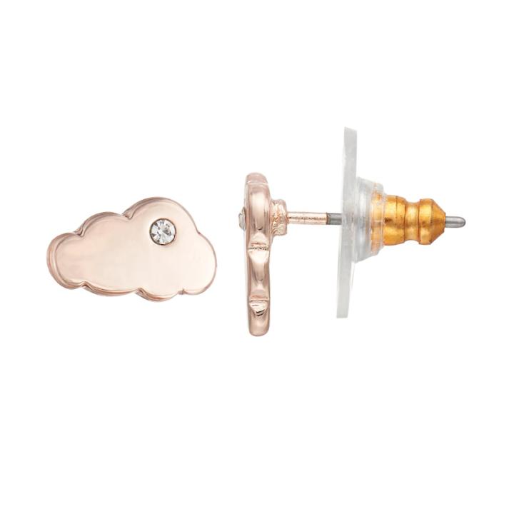 Lc Lauren Conrad Cloud Nickel Free Stud Earrings, Women's, Light Red