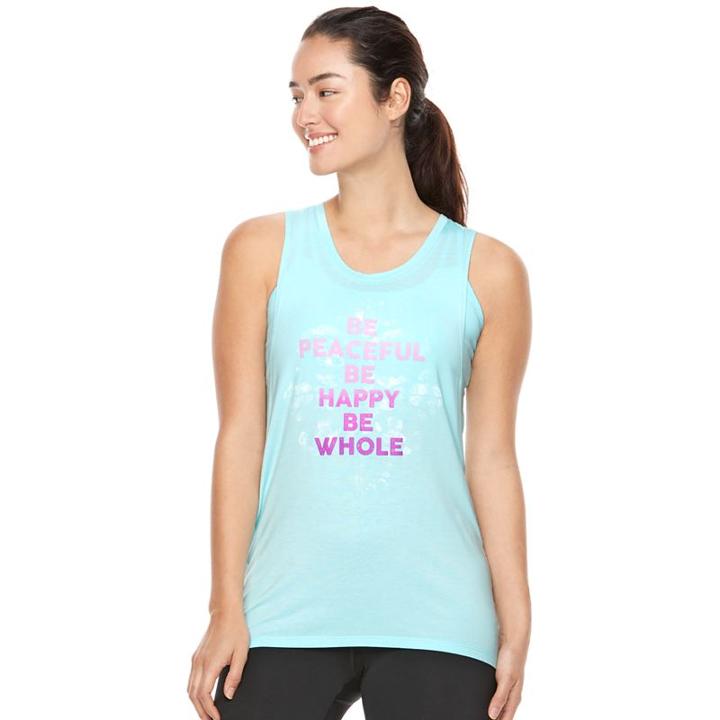 Women's Gaiam Thrive Yoga Tank, Size: Xl, Grey Other