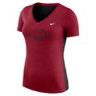 Women's Nike Arkansas Razorbacks Dri-fit Touch Tee, Size: Xl, Red