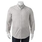 Big & Tall Croft & Barrow&reg; True Comfort Classic-fit Stretch Button-down Shirt, Men's, Size: L Tall, Grey