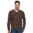 Men's Dockers Classic-fit Easy-care V-neck Sweater, Size: Xl, Grey