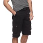 Men's Rawx Regular-fit Belted Cargo Shorts, Size: 34, Black