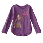 Disney's Tangled Rapunzel Girls 4-10 Glittery Graphic Tee By Jumping Beans&reg;, Size: 4, Med Purple