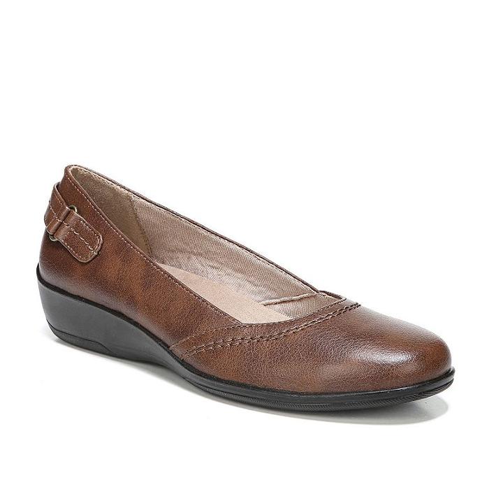 Lifestride Intel Women's Flats, Size: Medium (7.5), Dark Brown