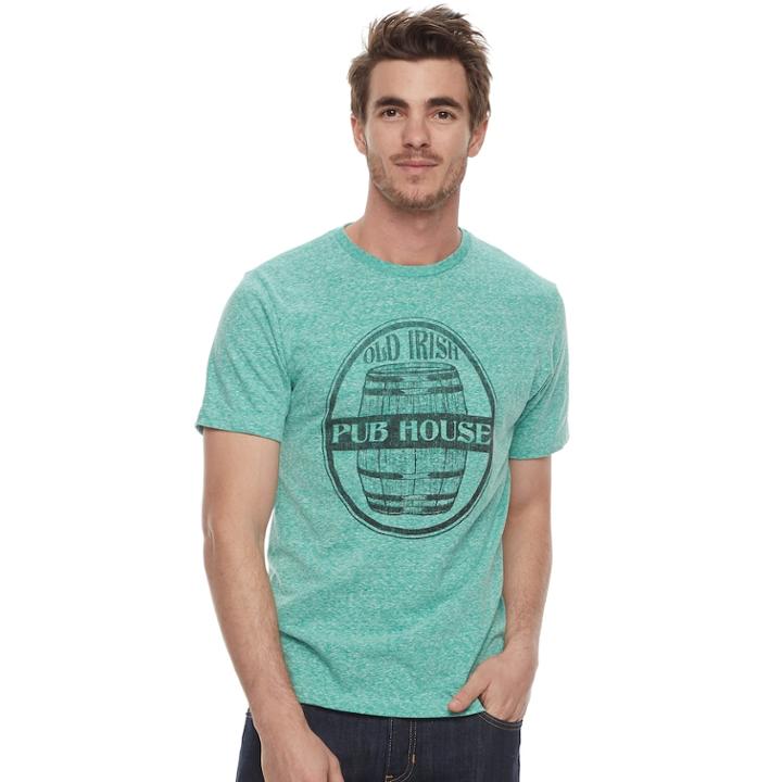 Men's Sonoma Goods For Life&trade; Old Irish Pub House Tee, Size: Xxl, Med Green