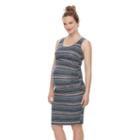 Maternity A:glow Ruched Tank Dress, Women's, Size: M-mat, Dark Blue