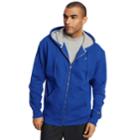 Men's Champion Fleece Powerblend Zip-up Hoodie, Size: Medium, Med Blue