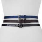 Women's Apt. 9&reg; 3-for-1 Belt Set, Size: 2xl, Red/coppr (rust/coppr)