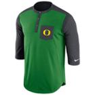 Men's Nike Oregon Ducks Dri-fit Touch Henley, Size: Xxl, Ovrfl Oth