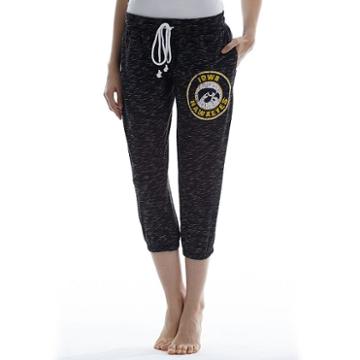 Women's Concepts Sport Iowa Hawkeyes Backboard Capri Pants, Size: Xl, Grey (charcoal)