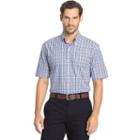 Arrow, Men's Hamilton Classic-fit Plaid Poplin Button-down Shirt, Size: Medium, Blue Other