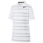 Boys 8-20 Nike Striped Golf Polo, Size: Medium, White