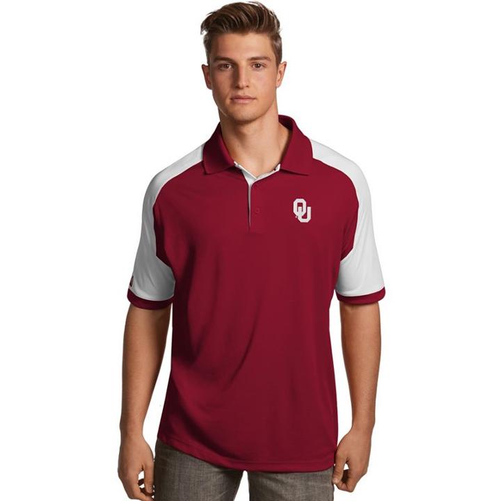 Men's Antigua Oklahoma Sooners Century Polo, Size: Small, Red