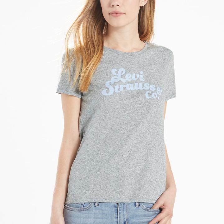 Women's Levi's&reg; Graphic Tee, Size: Small, Grey