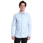 Men's Excelled Solid Button-down Shirt, Size: Xl, Blue