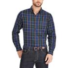 Men's Chaps Classic-fit Easy-care Button-down Shirt, Size: Large, Blue (navy)