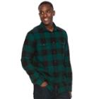 Men's Sonoma Goods For Life&trade; Plaid Flannel Button-down Shirt, Size: Medium, Dark Green