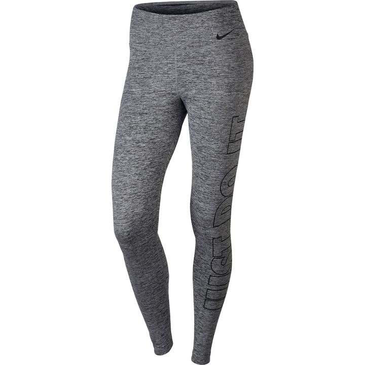 Women's Nike Power Training Just Do It Graphic Tights, Size: Small, Grey Other