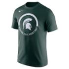 Men's Nike Michigan State Spartans Basketball Tee, Size: Xxl, Green